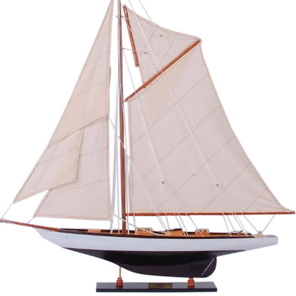 Tuiga Painted Medium Sailboat Schooner Yacht Model