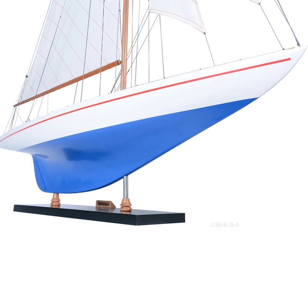 Maquette de voilier-goélette XLarge peinte