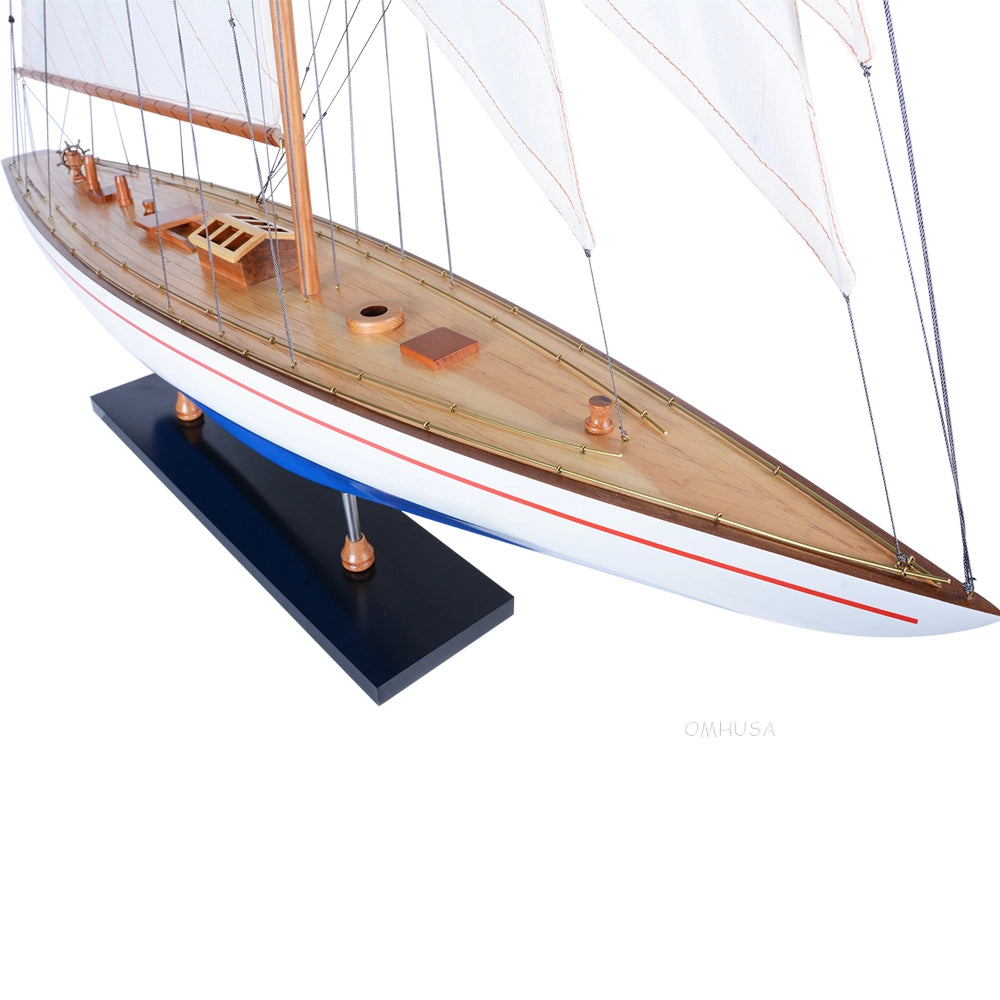 Maquette de voilier-goélette XLarge peinte