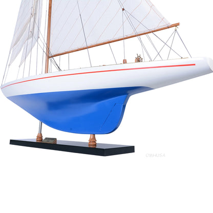 Maquette de voilier-goélette XLarge peinte