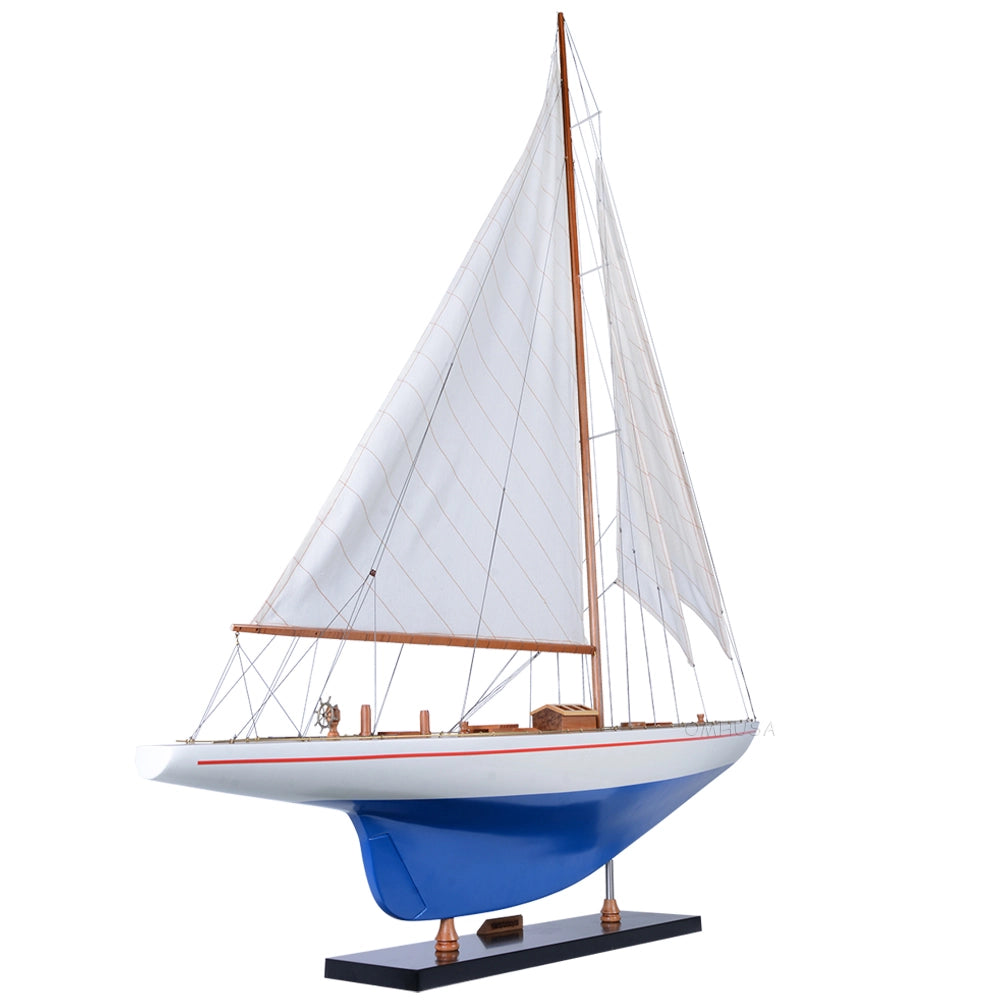 Maquette de voilier-goélette XLarge peinte