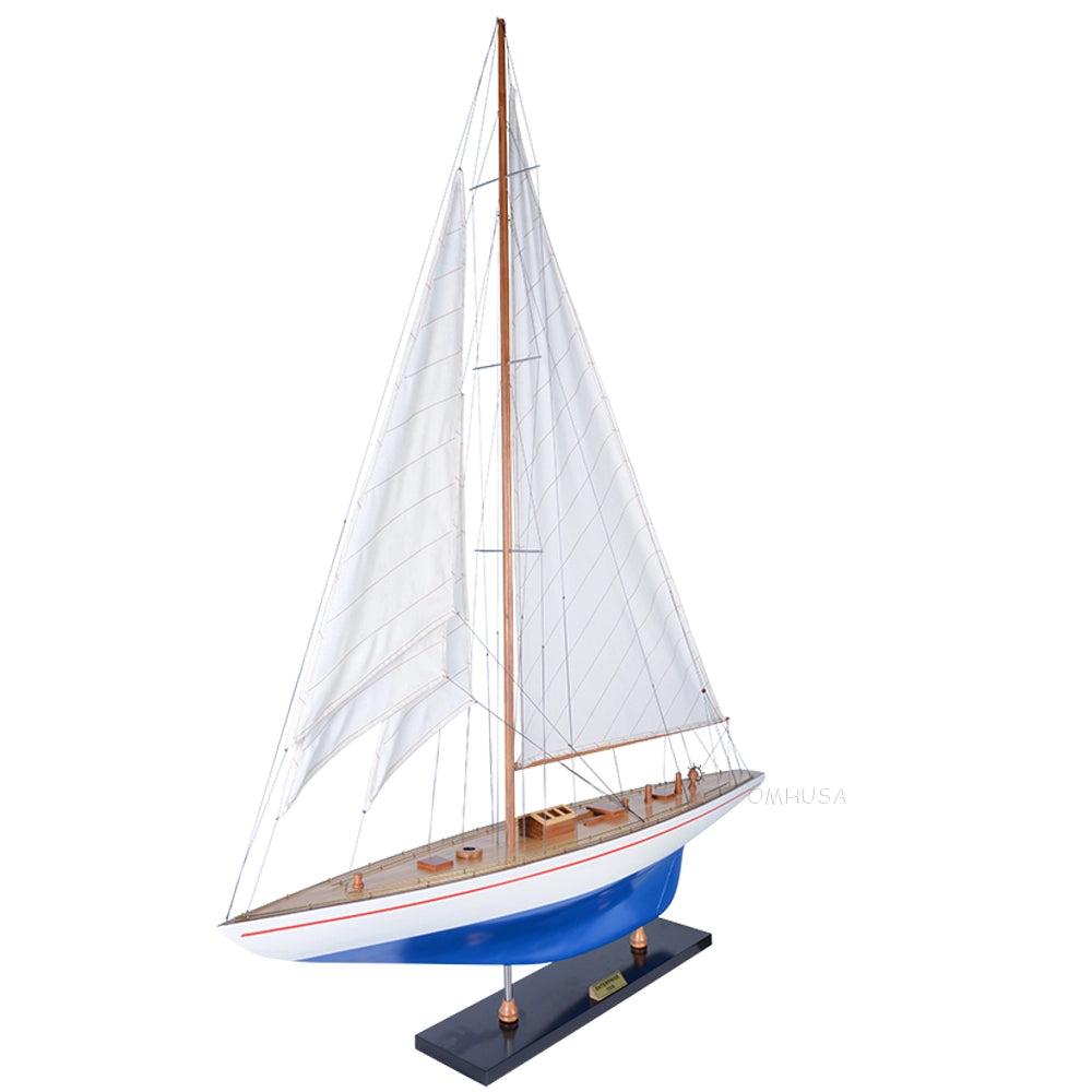 Maquette de voilier-goélette XLarge peinte