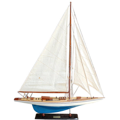 Rainbow Painted Large Sailboat Schooner Yacht Model