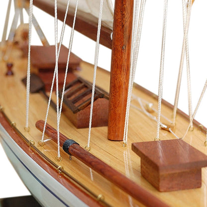 Rainbow Painted Large Sailboat Schooner Yacht Model