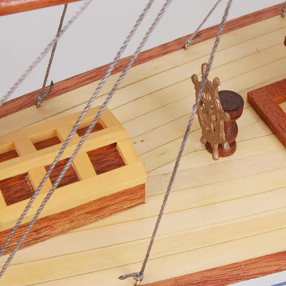 Defender painted Medium Sailboat Schooner Yacht Model 24 Inches Long