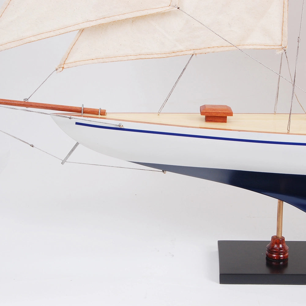 Defender painted Medium Sailboat Schooner Yacht Model 24 Inches Long