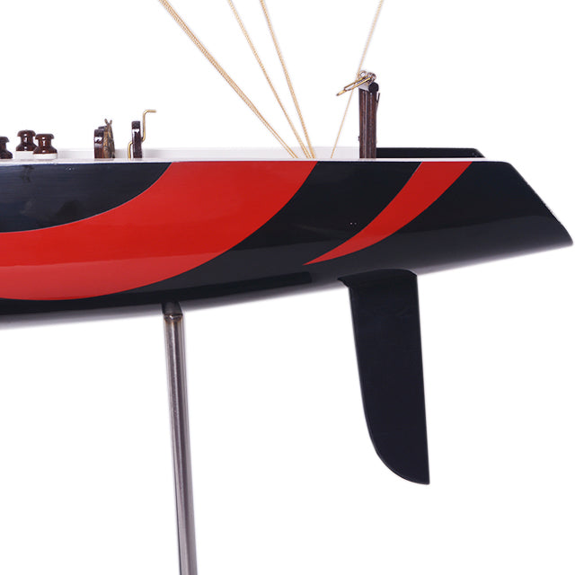 Alinghi Painted Medium Sailboat Schooner Yacht Model