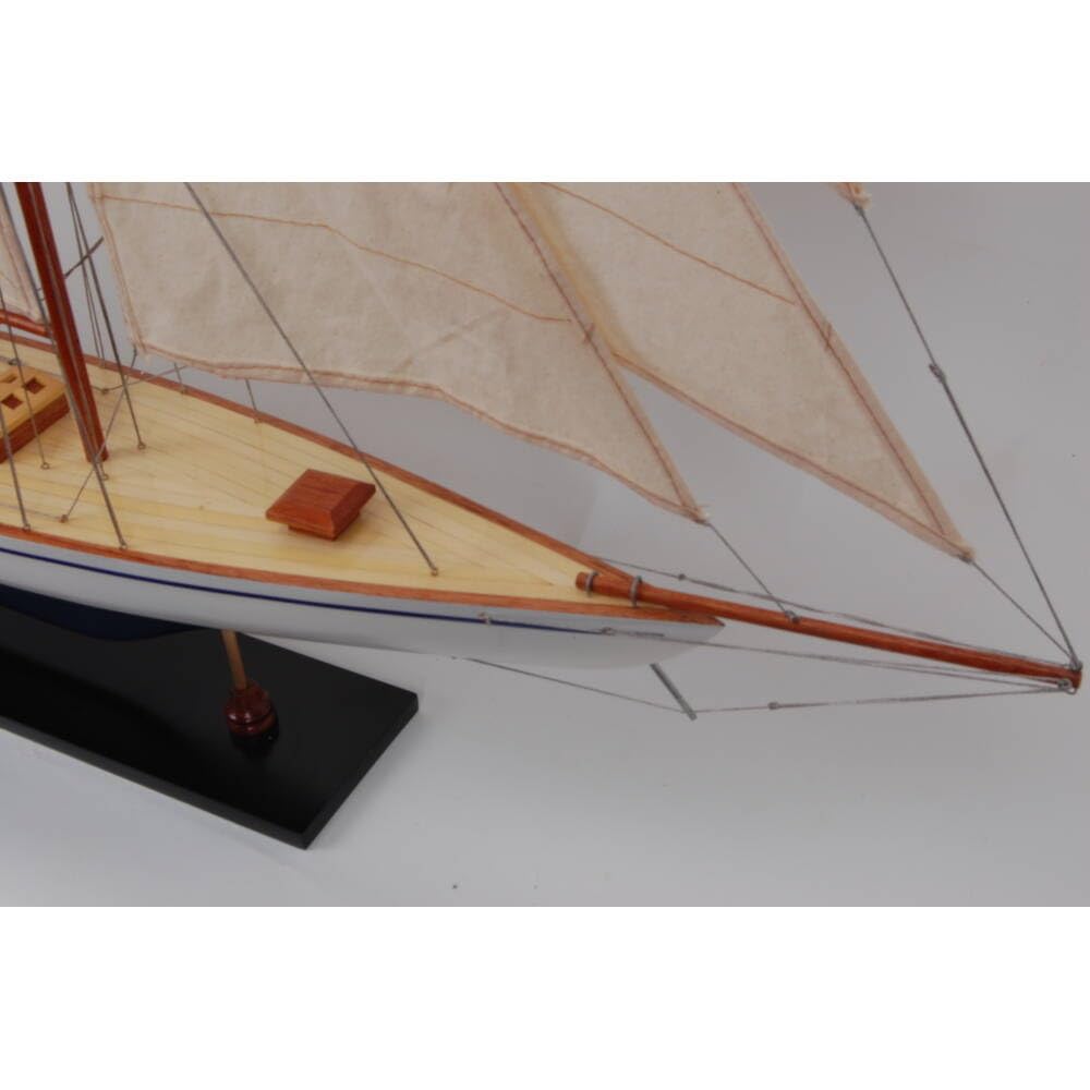 Defender Painted Large Sailboat Schooner Yacht Model