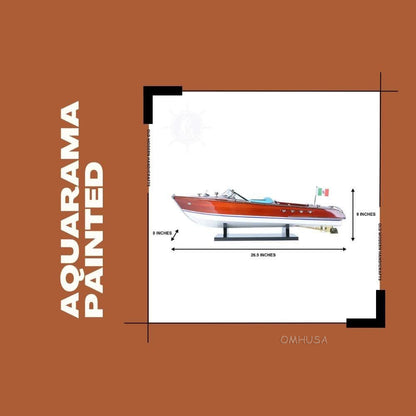 Riva Aquarama Painted XLarge Speedboat Model