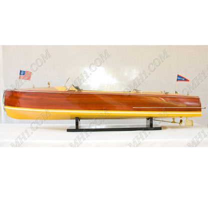 Chris Craft Riviera 1954 Painted Medium Speedboat Model