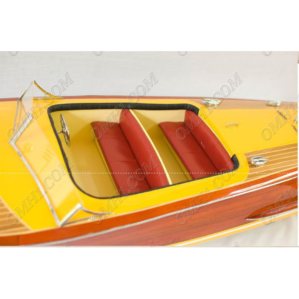 Chris Craft Riviera 1954 Painted Medium Speedboat Model