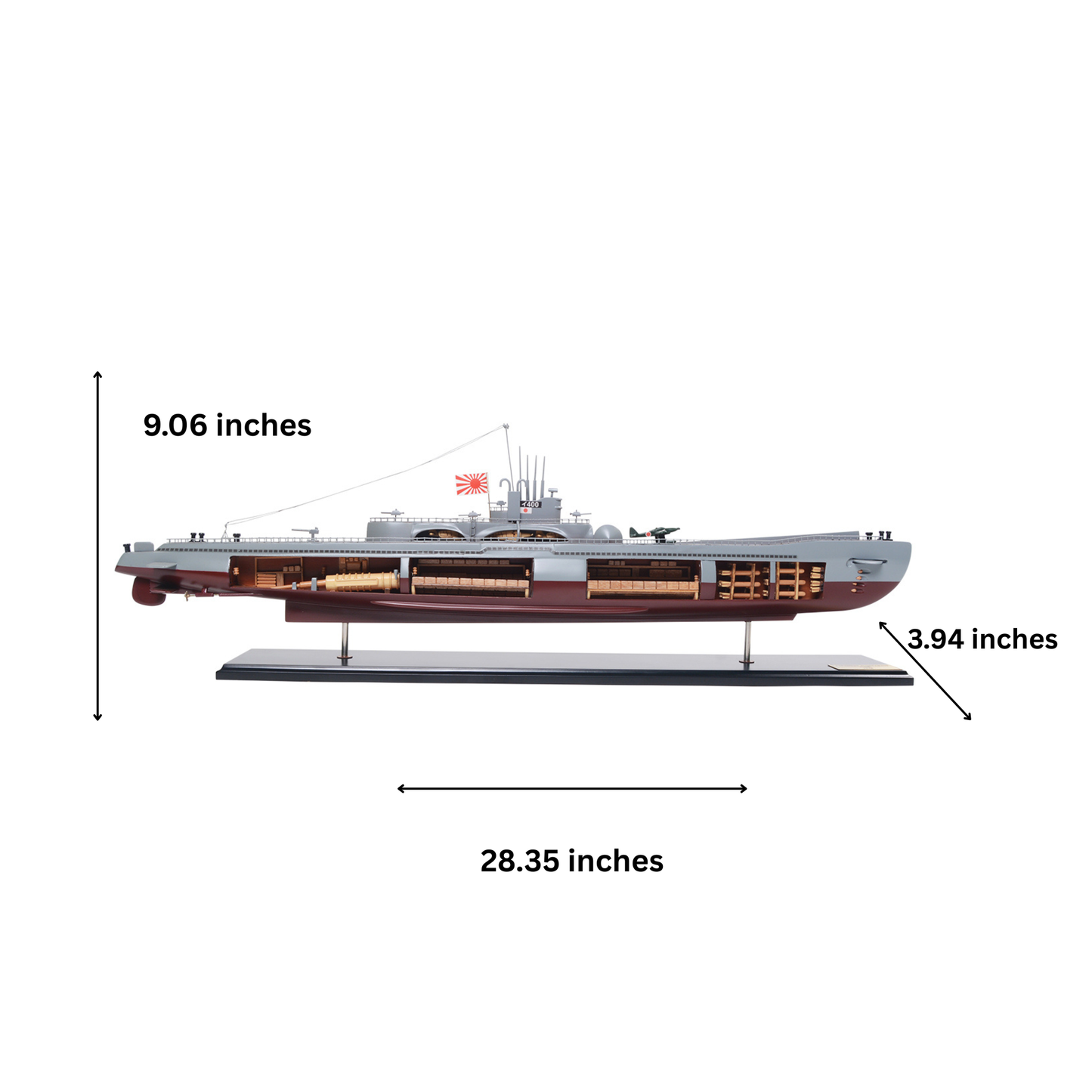Submarine Cutaway 28 inches