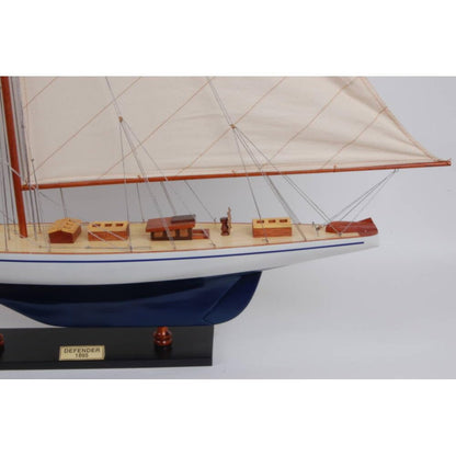 Defender Painted Large Sailboat Schooner Yacht Model