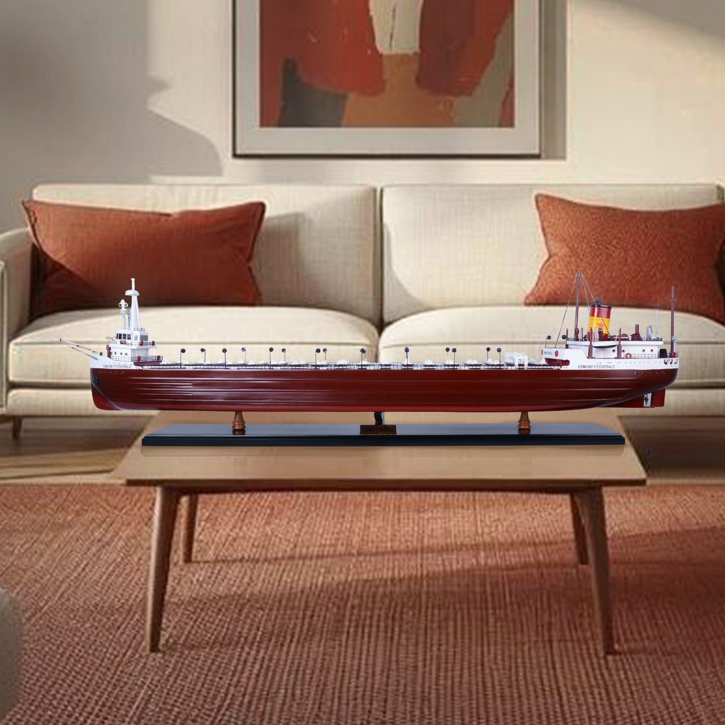 Edmund Fitzgerald Large Bulk Carrier Model