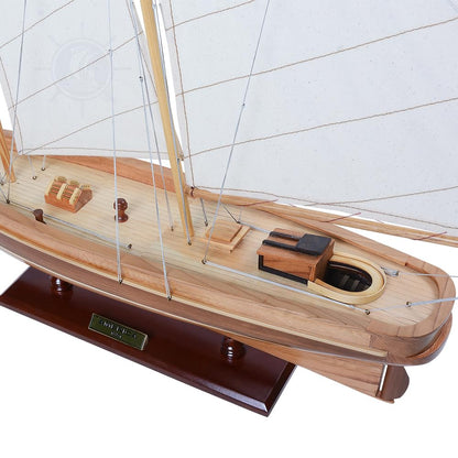 Old Modern Handicrafts America Sailboat Model - Collectible Wooden Scale Model - Small - Made from Premium Wood - 33.0L x 5.5W x 28.0H Inches