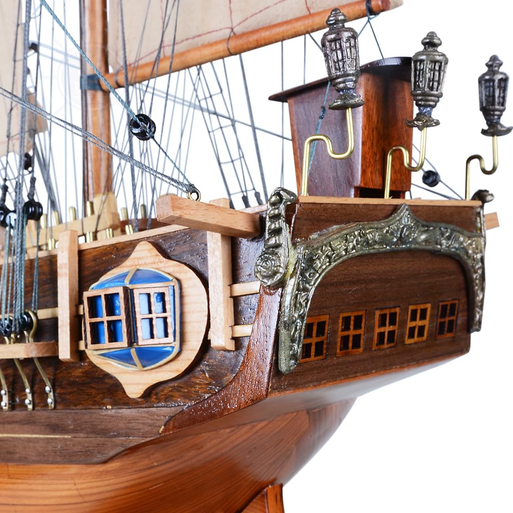 Old Modern Handicrafts New HMS Bounty Ship Model - Museum Quality Fully Assembled Model Ship for Home & Offics - 37.0L x 10.0W x 30.0H Inches