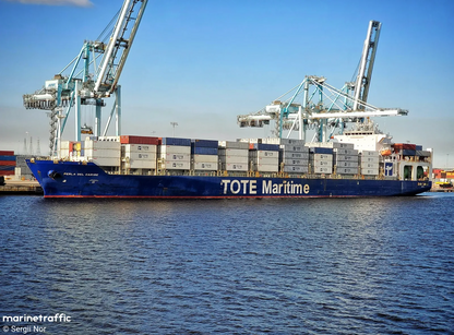 Perla del Caribe 30 inches Container Ship Model
