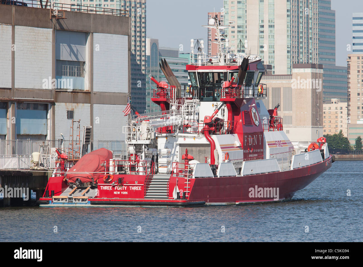 Three Forty Three (Ranger 4200-class fireboat) 30 Inches Ship Model