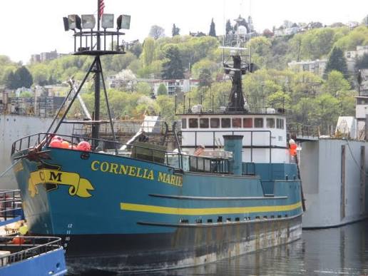 F/V Cornelia Mar 30 inches fishing boat model