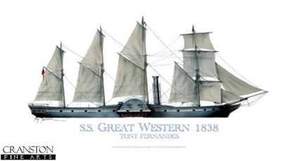 SS Great Western Steamship 30 inches boat model