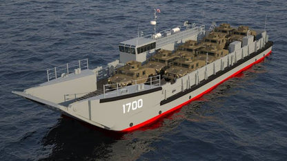 The LCU-1700 (Landing Craft Utility 1700) 36 Inches Ship Model