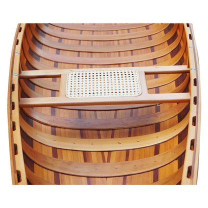 Red Wooden Canoe with Ribs 16ft