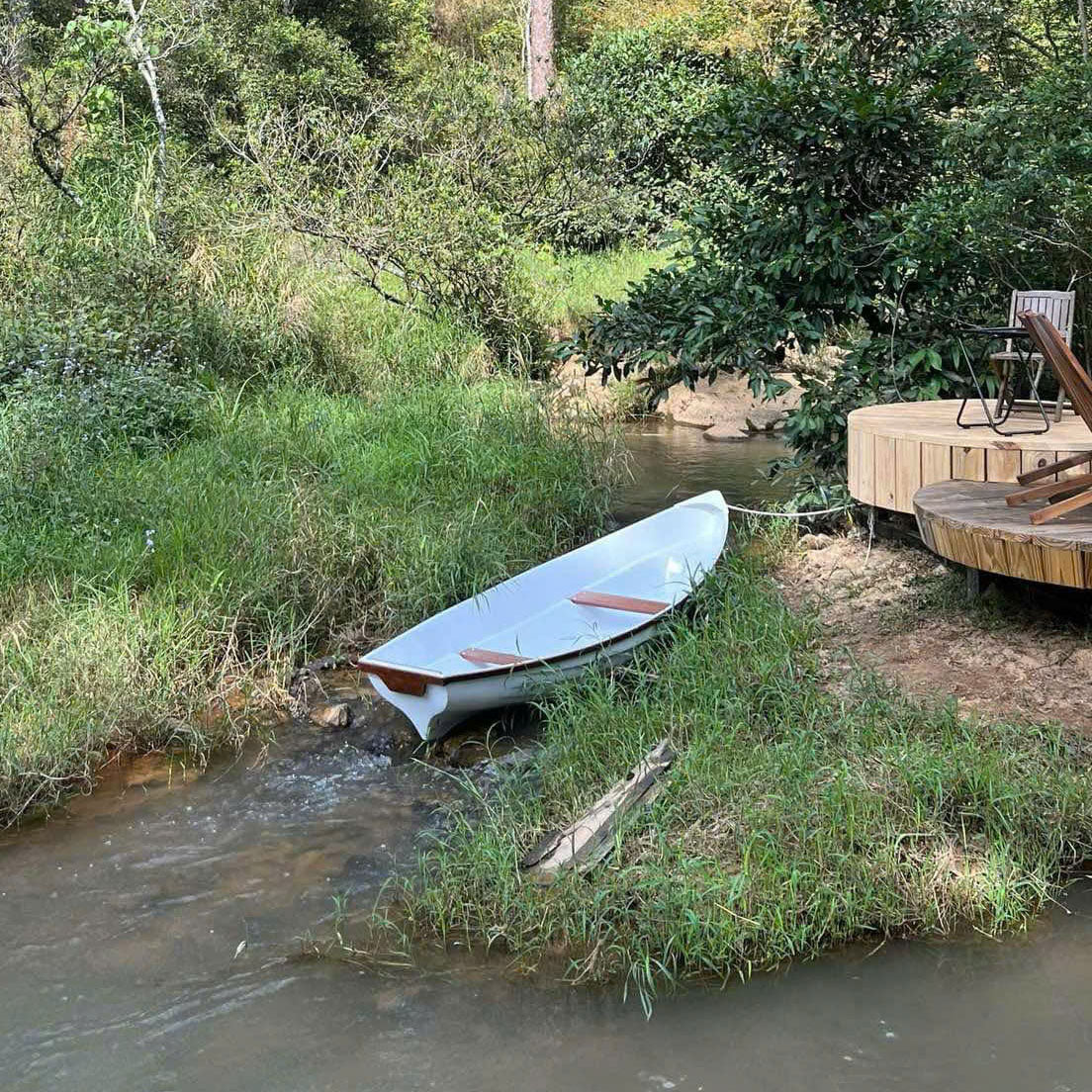 Swansea - Small composite Row Boat Canoe 10ft
