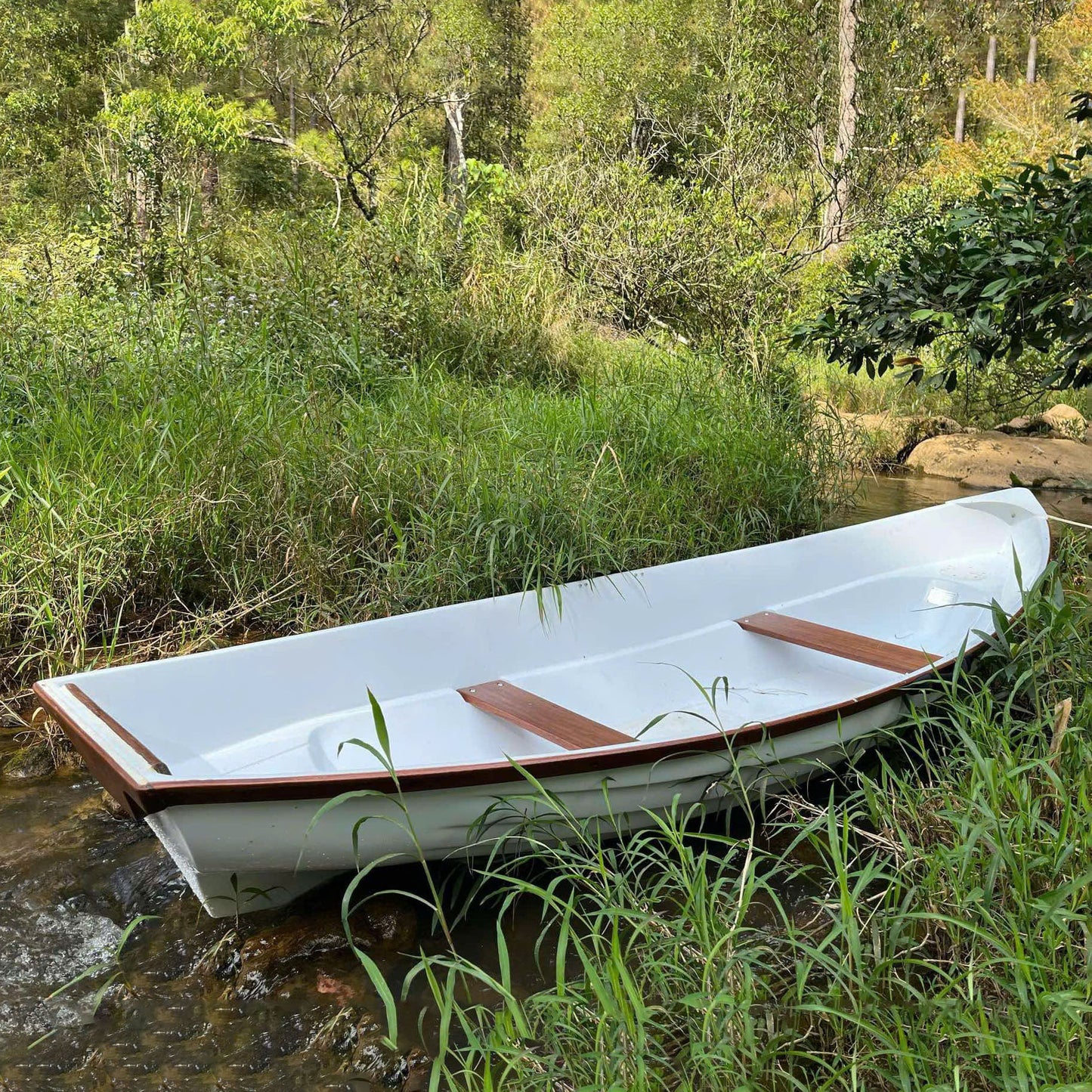 Swansea - Small composite Row Boat Canoe 10ft