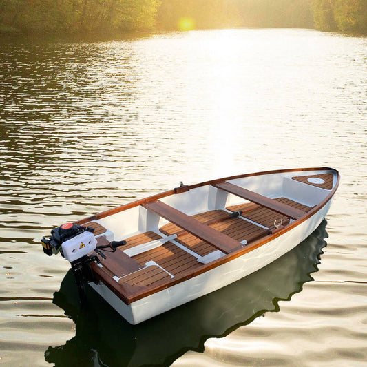 11.5 ft Composite whitehall dinghy with teak accent