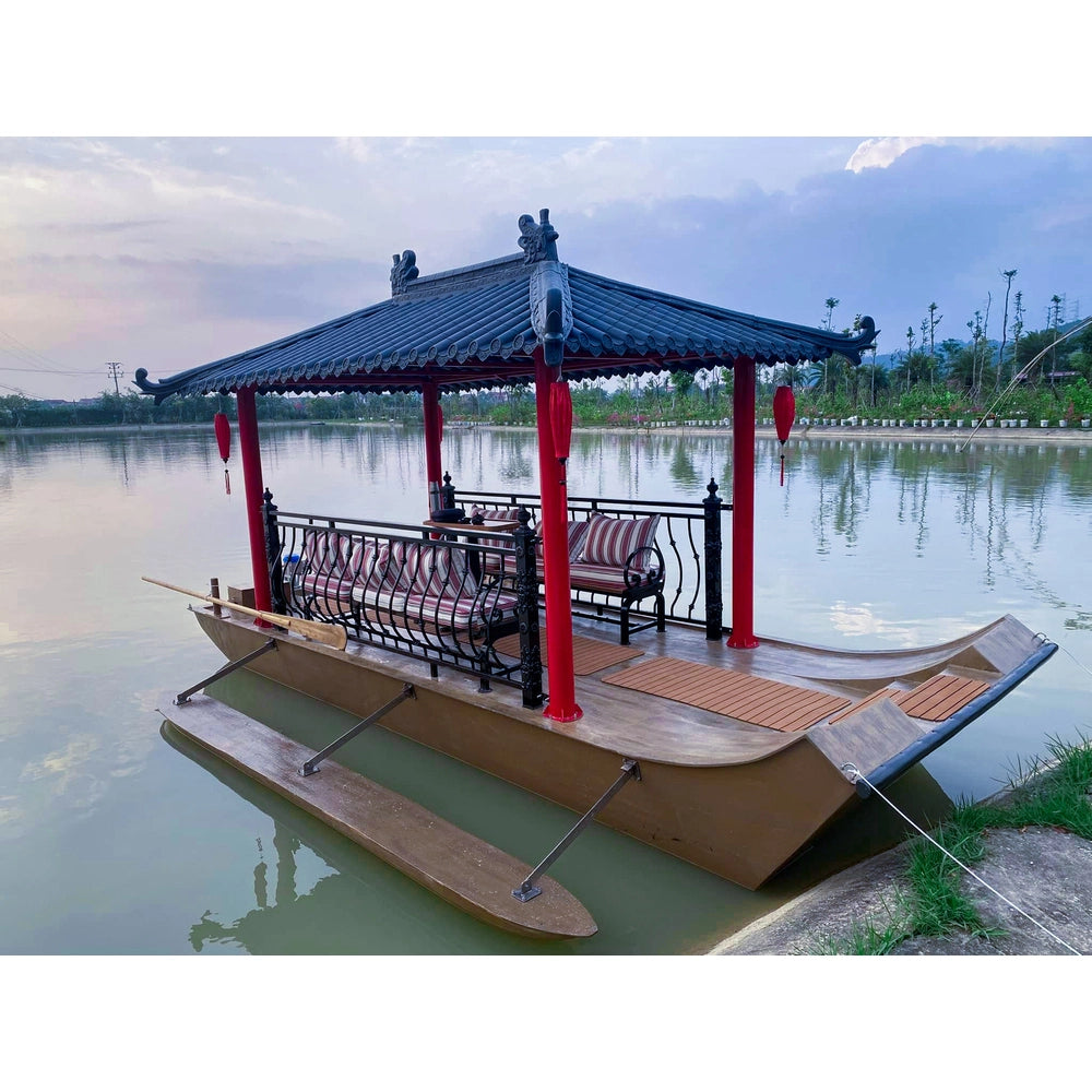 K240 - Composite gazebo houseboat with roof