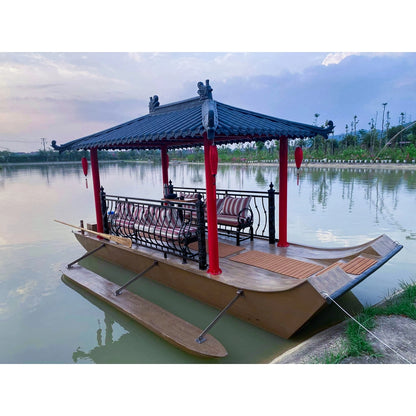 K240 - Composite gazebo houseboat with roof