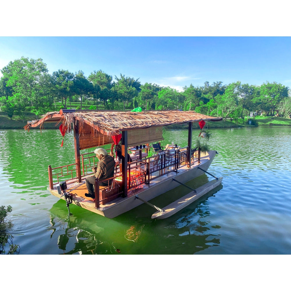 K240 - Composite gazebo houseboat with roof