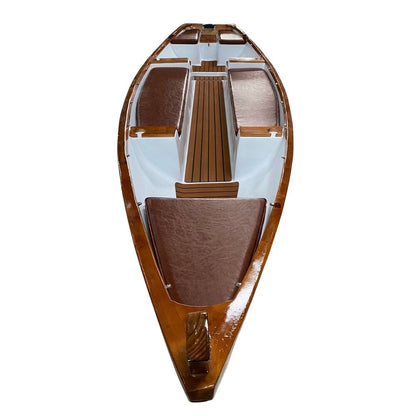 K241 - 18ft Composite Whitehall Row Boat w. Teak Gunwale