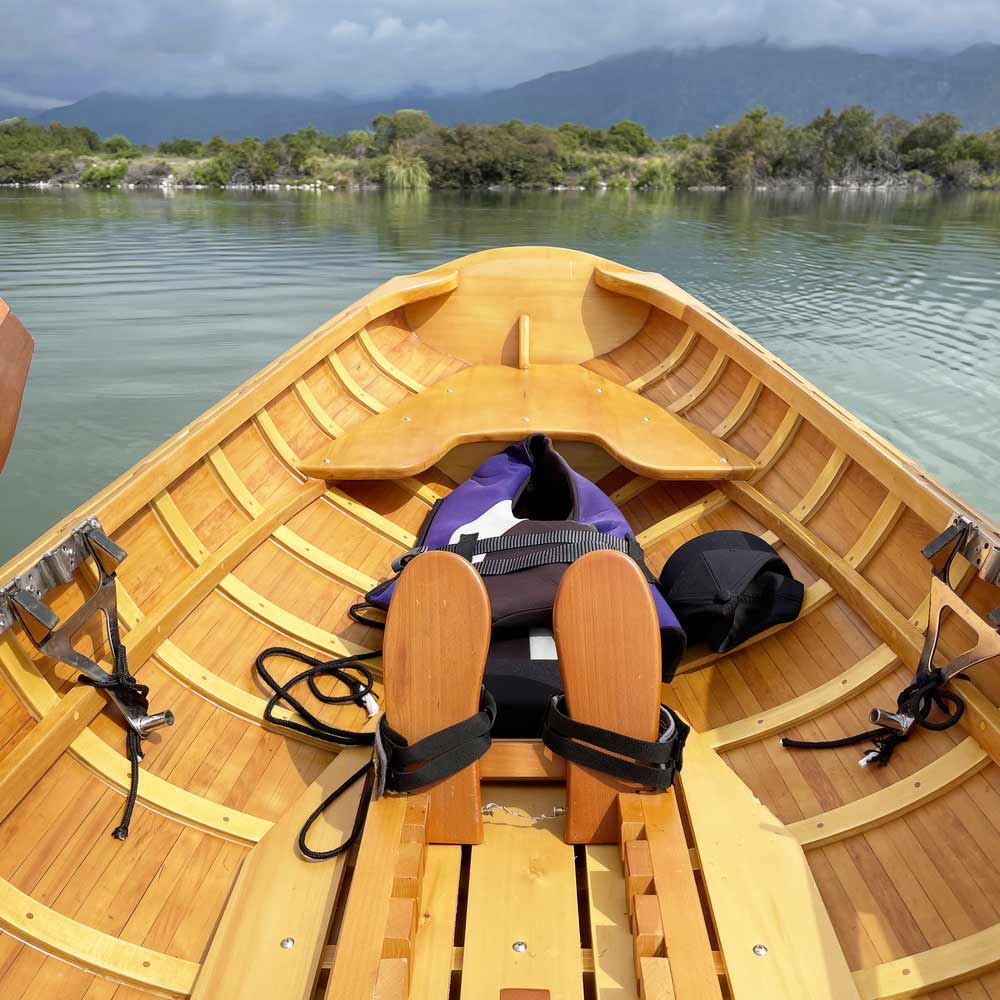 Custom Rowing Boat Wooden Sliding Seat