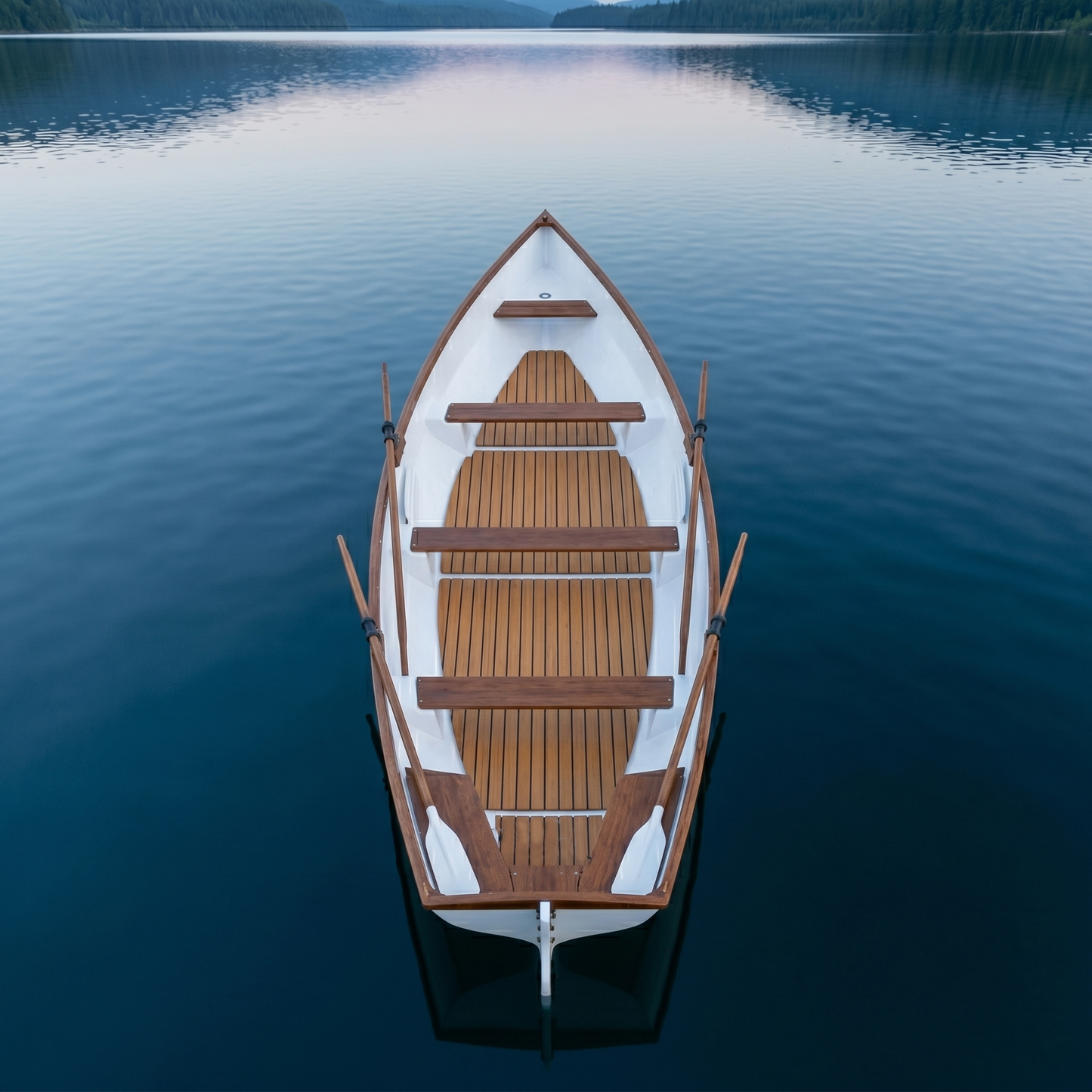 17ft Composite Whitehall Dinghy | Teak Accents & Classic Design