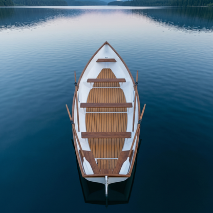 17ft Composite Whitehall Dinghy | Teak Accents & Classic Design