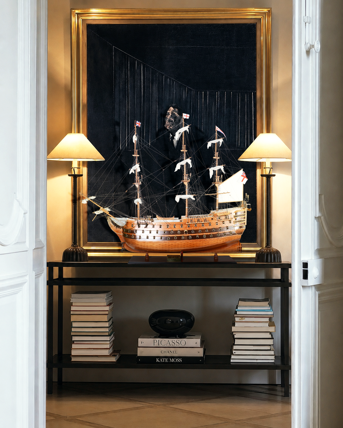HMS Victory Xl War Ship Model Fleet Admiral Line Limited Edition