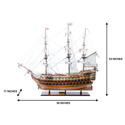 Ultimate HMS Victory Combo: A Model Ship and Classic Hat
