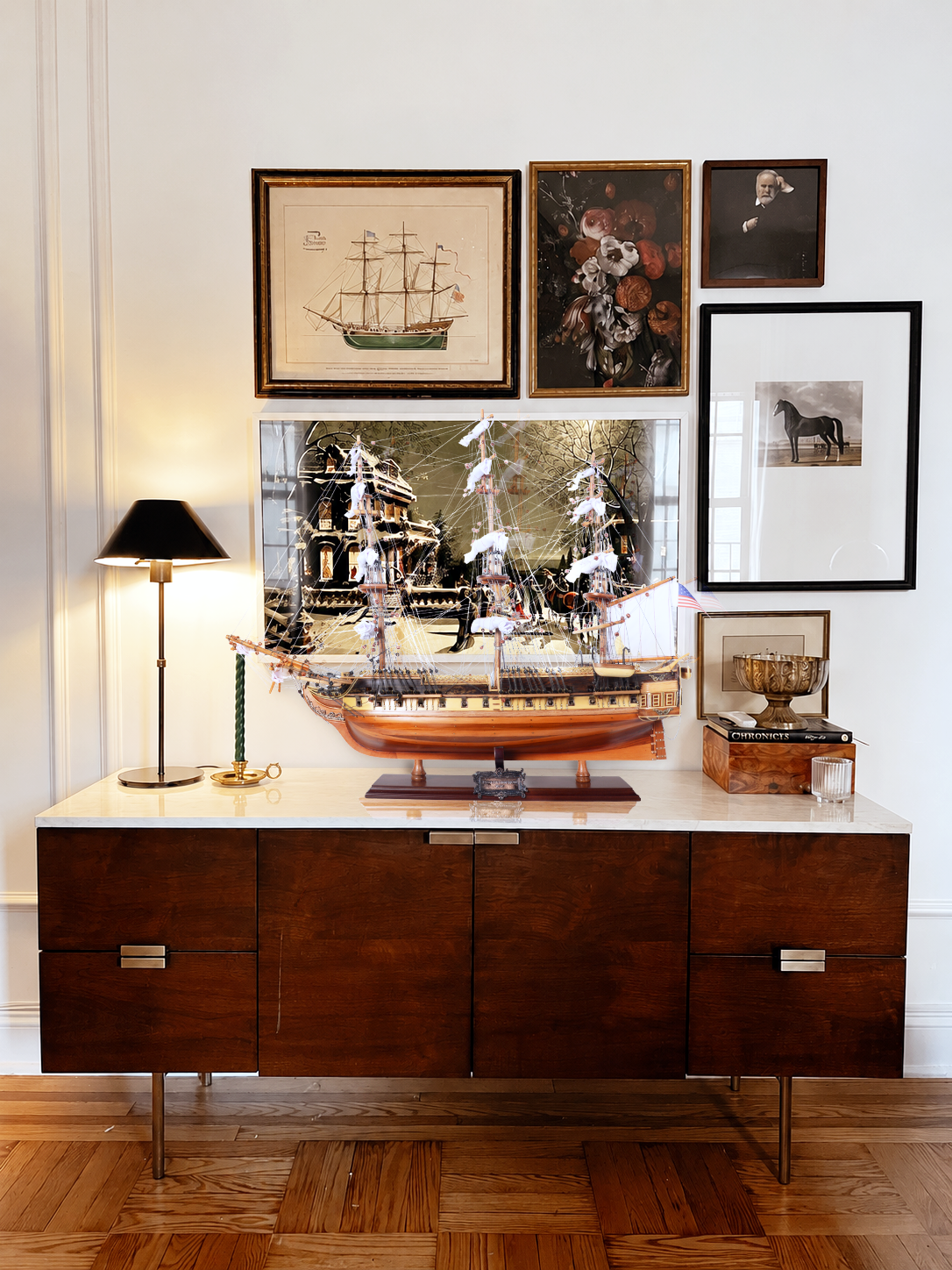 USS CONSTITUTION MODEL GEMİ ORTA BOY