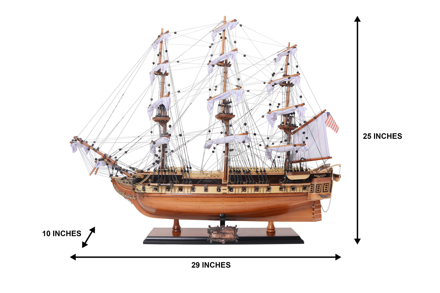 USS CONSTITUTION MODEL GEMİ ORTA BOY