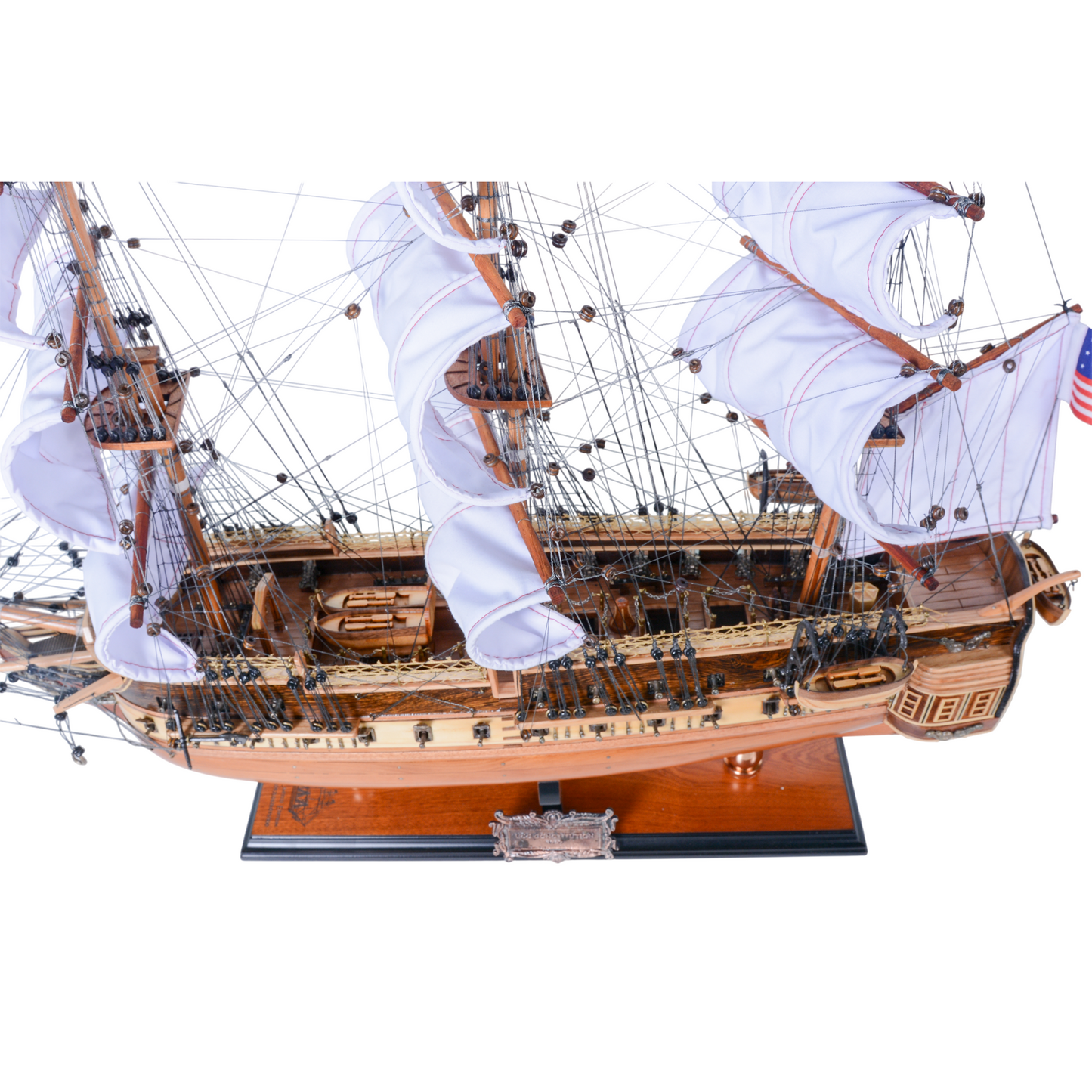 USS Constitution SINIRLI ÜRETİM Tam Eğri Yelkenler Sadece 100 Adet Üretildi
