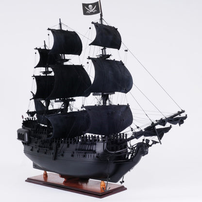 Black Pearl Pirate Ship Large With Floor Display Case