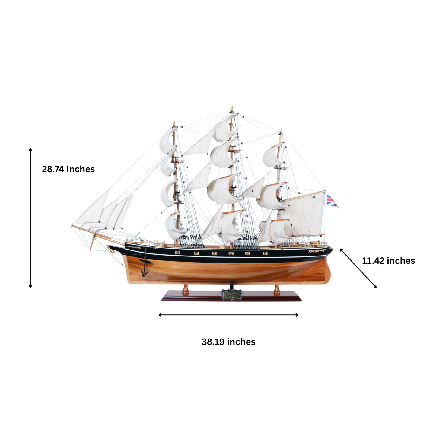 Cutty Sark 31 inches (Curved sails)