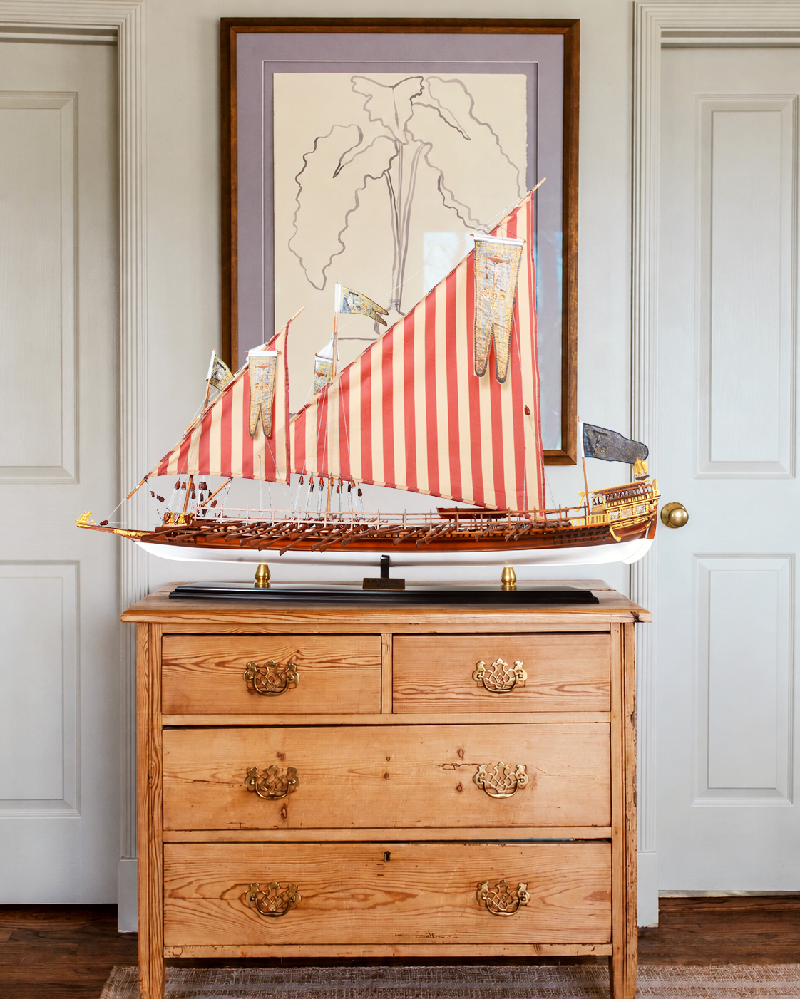 La Real Galley Spanish Ship Model - Custom Made