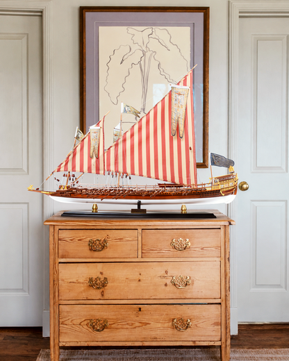 La Real Galley Spanish Ship Model - Custom Made