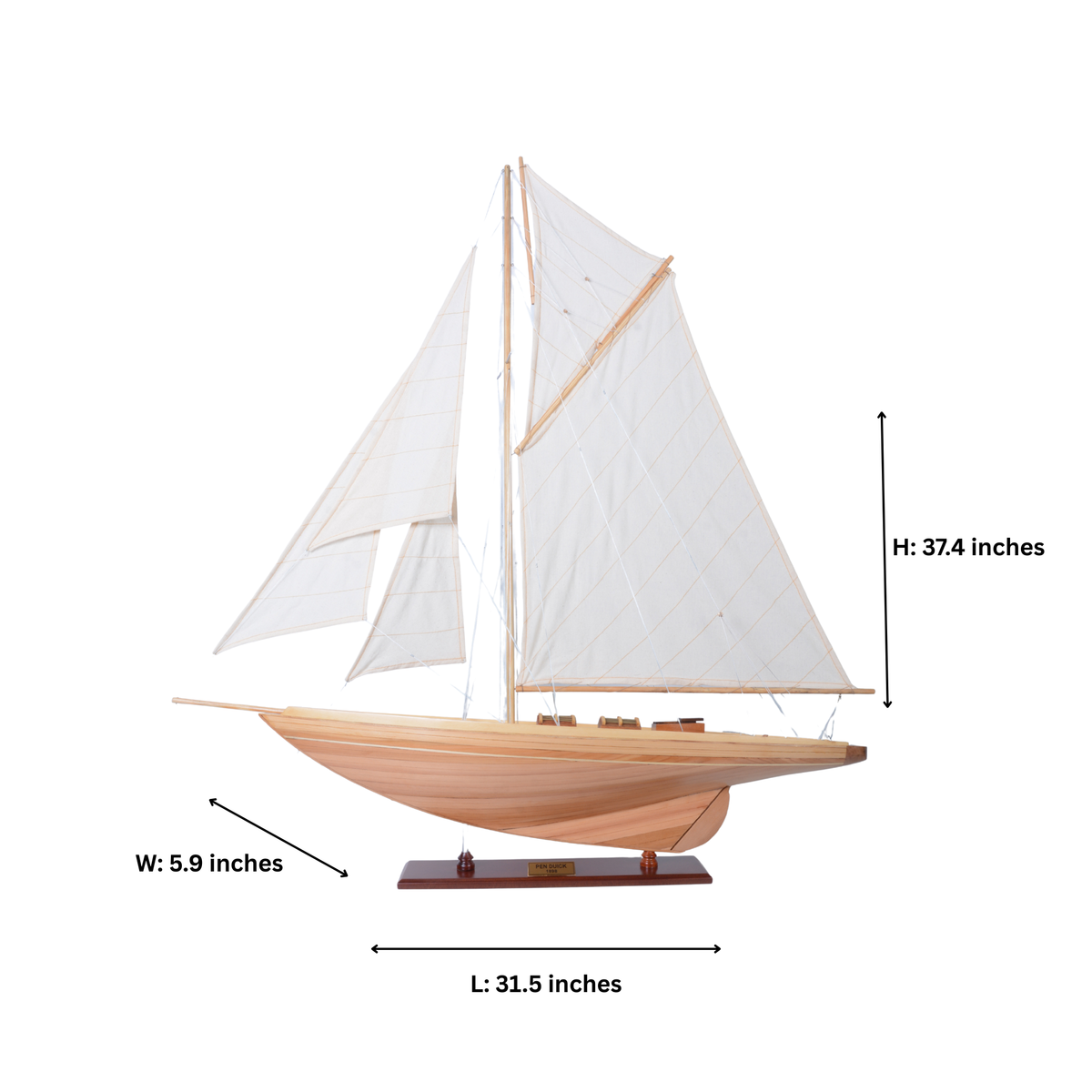 Pen Duick Large Sailboat Schooner Yacht Model