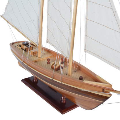 America Cup Racing Yacht Fully Assembled Model