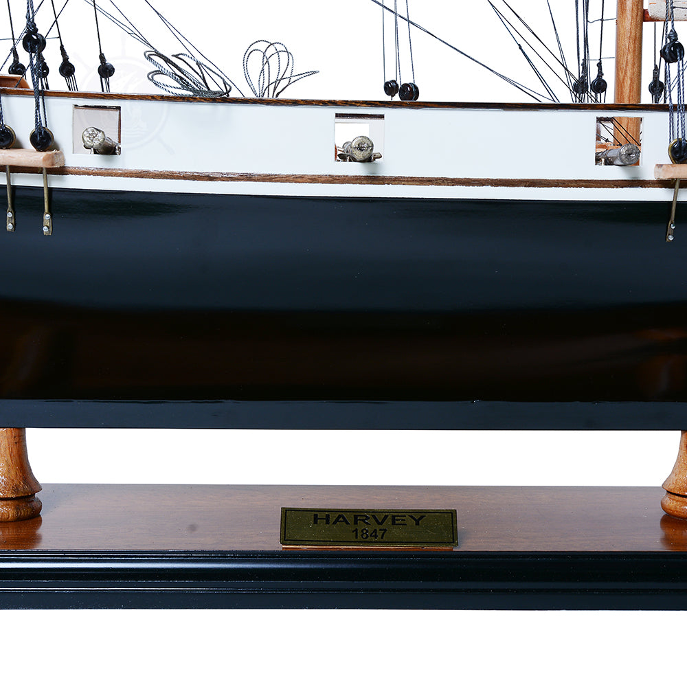 Harvey Painted Ship Model Captain Line