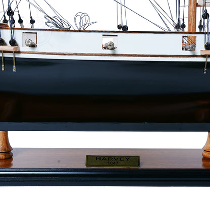 Harvey Painted Ship Model Captain Line