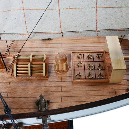 Harvey Painted Ship Model Captain Line